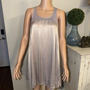 PJ Harlow Lindsay Lounge‎ Satin/Rayon Metallic Lavender Medium Nightgown